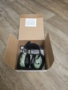 Aviation headset. David Clark. Model H10-56HXL. Mint Green.